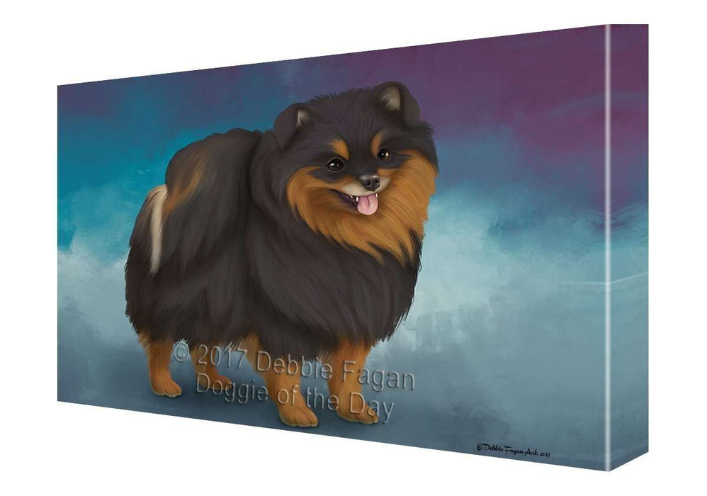 Pomeranian Spitz Dog Canvas Wall Art D052