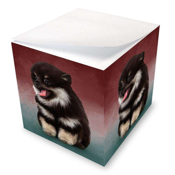 Pomeranian Spitz Dog Note Cube NOC48050