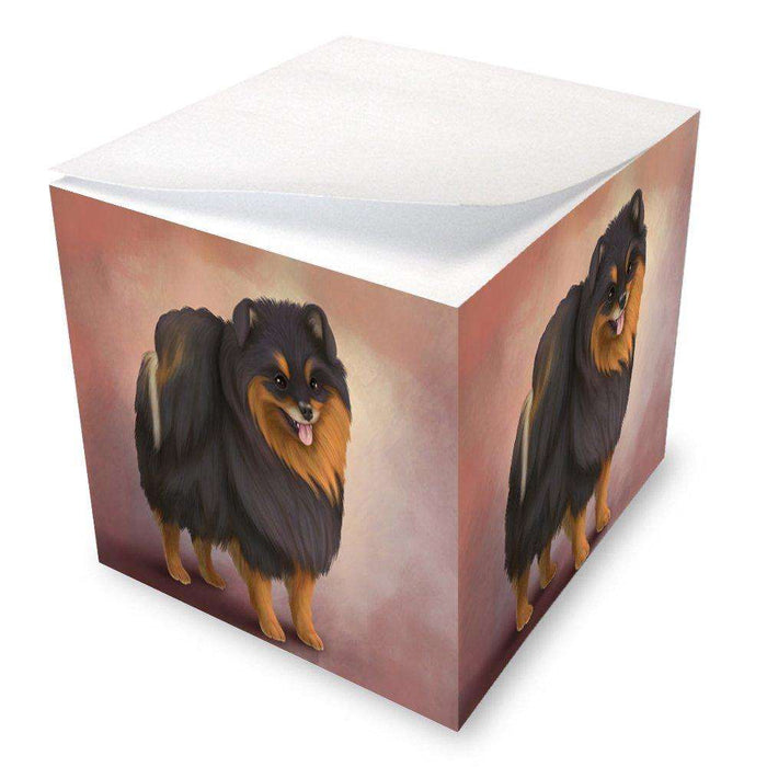 Pomeranian Spitz Dog Note Cube