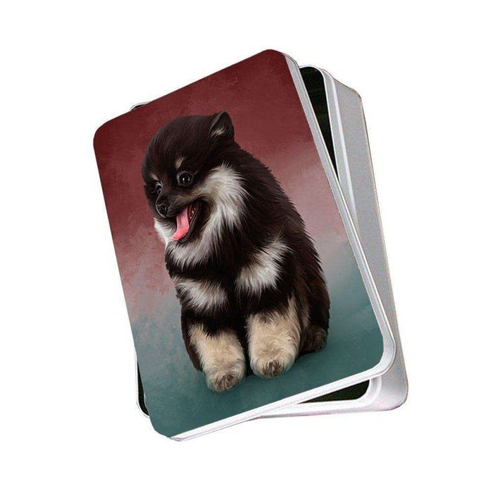 Pomeranian Spitz Dog Photo Storage Tin PITN48050