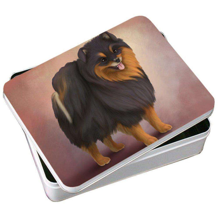 Pomeranian Spitz Dog Photo Tin