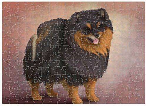 Pomeranian Spitz Dog Puzzle with Photo Tin