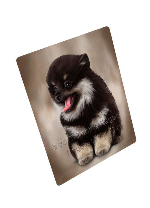 Pomeranian Spitz Dog Tempered Cutting Board CB039