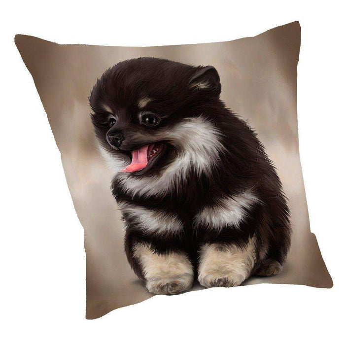 Pomeranian Spitz Dog Throw Pillow D040