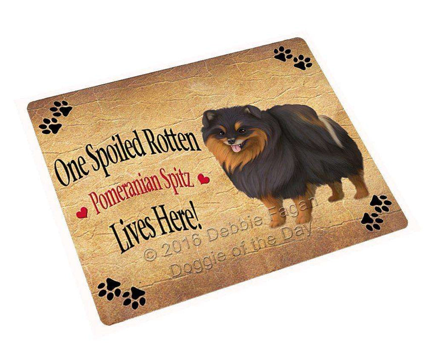 Pomeranian Spitz Spoiled Rotten Dog Magnet Mini (3.5" x 2")