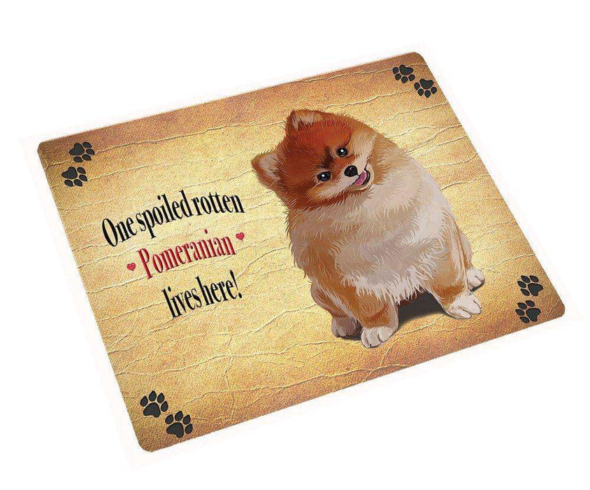 Pomeranian Spoiled Rotten Dog Large Refrigerator / Dishwasher Magnet 11.5" x 17.6"