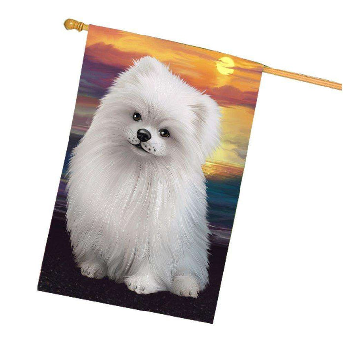 Pomeranians Dog House Flag HF352