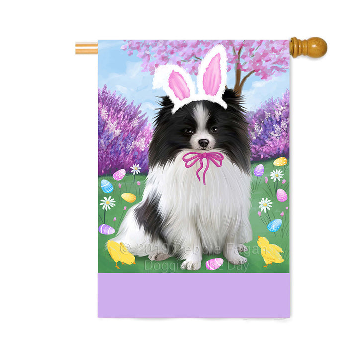 Personalized Easter Holiday Pomeranian Dog Custom House Flag FLG-DOTD-A59010