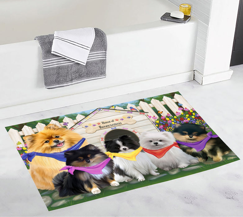 Spring Dog House Pomeranian Dogs Bath Mat