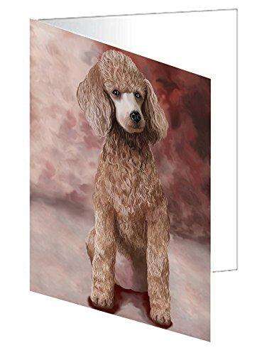 Poodle Apricot Dog Handmade Artwork Assorted Pets Greeting Cards and Note Cards with Envelopes for All Occasions and Holiday Seasons