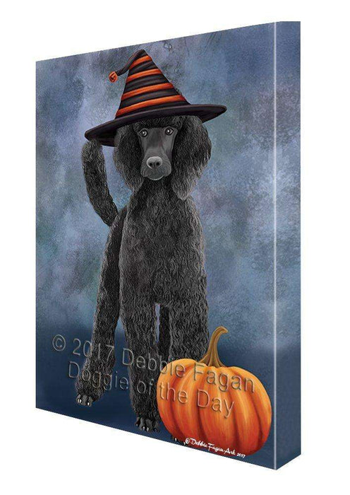 Poodle Black Dog Canvas Wall Art CV262