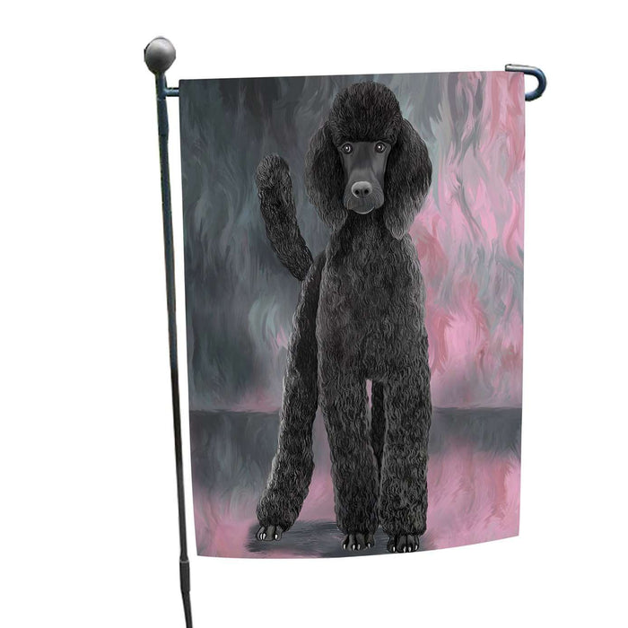 Poodle Black Dog Garden Flag