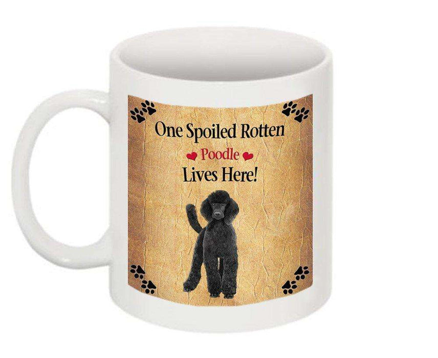 Poodle Black Spoiled Rotten Dog Mug