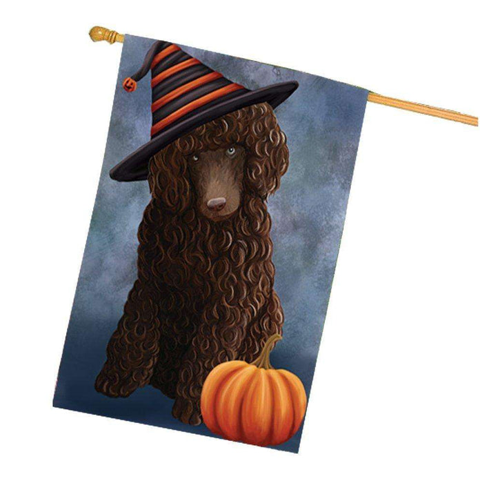 Poodle Brown Dog House Flag HF079