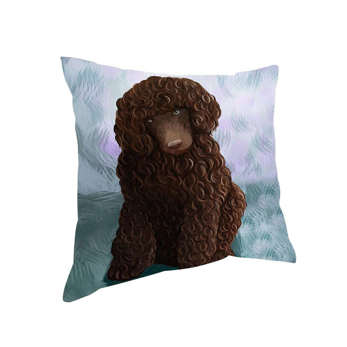 Poodle Brown Dog Throw Pillow