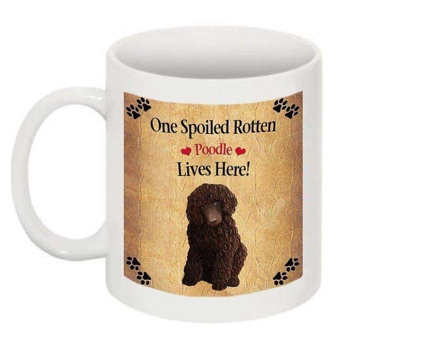 Poodle Brown Spoiled Rotten Dog Mug