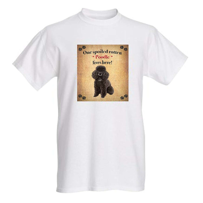 Poodle Brown Spoiled Rotten Dog T-Shirt