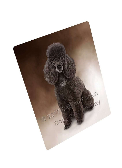 Poodle Dog Art Portrait Print Woven Throw Sherpa Plush Fleece Blanket D045