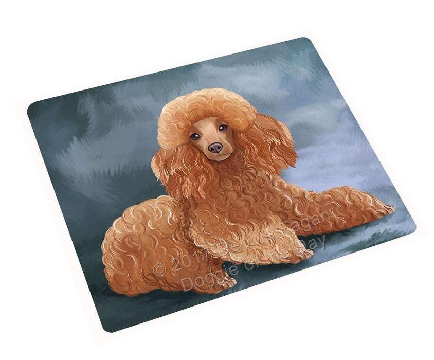Poodle Dog Art Portrait Print Woven Throw Sherpa Plush Fleece Blanket