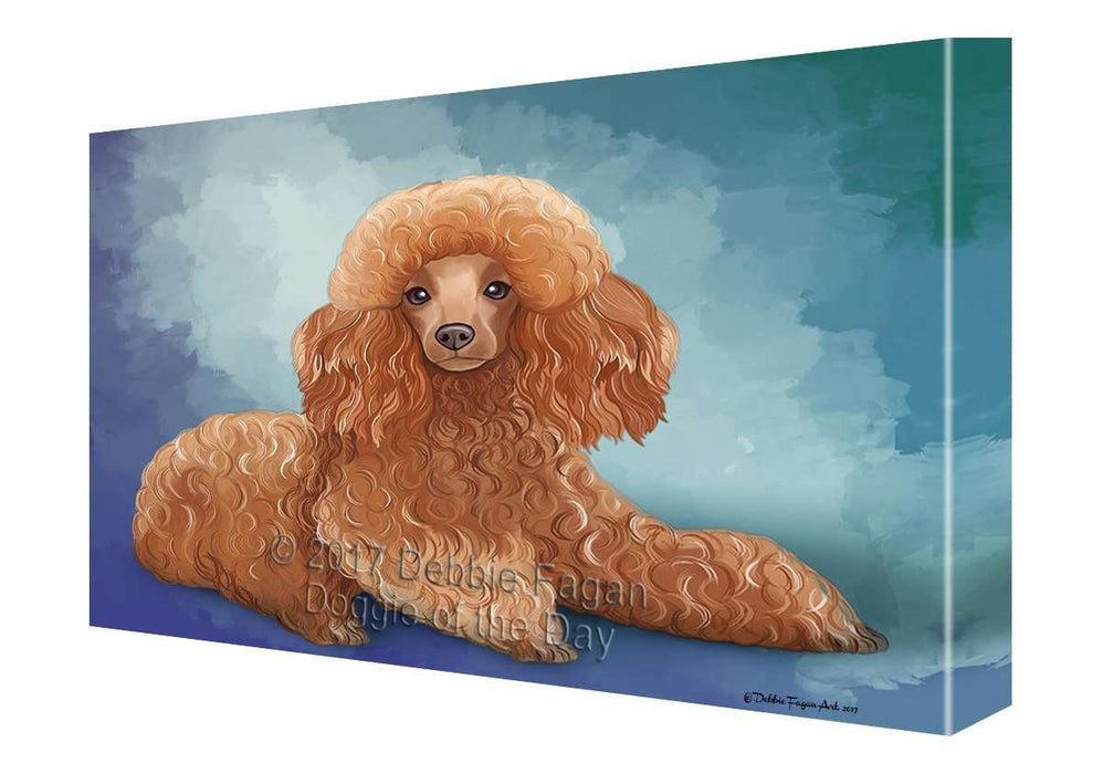 Poodle Dog Canvas Wall Art D062