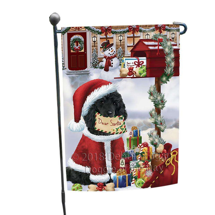 Poodle Dog Dear Santa Letter Christmas Holiday Mailbox Garden Flag GFLG53980