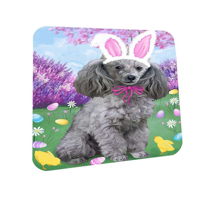 Poodle Dog Easter Holiday Coasters Set of 4 CST49177