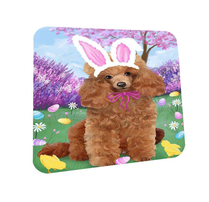 Poodle Dog Easter Holiday Coasters Set of 4 CST49178