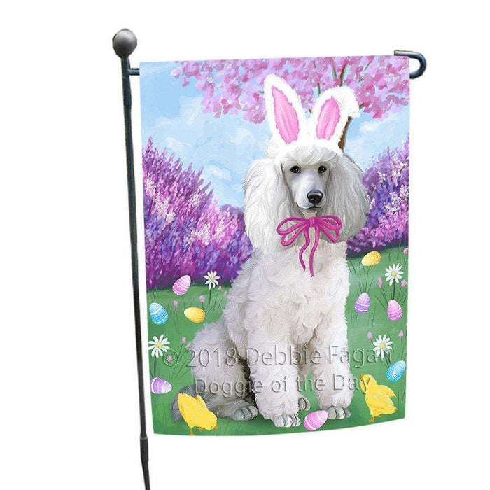 Poodle Dog Easter Holiday Garden Flag GFLG49259