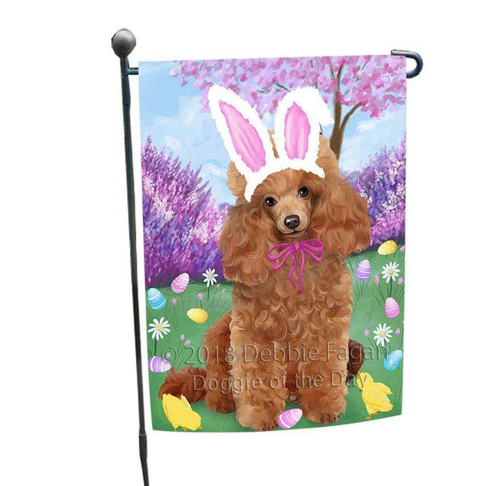 Poodle Dog Easter Holiday Garden Flag GFLG49262