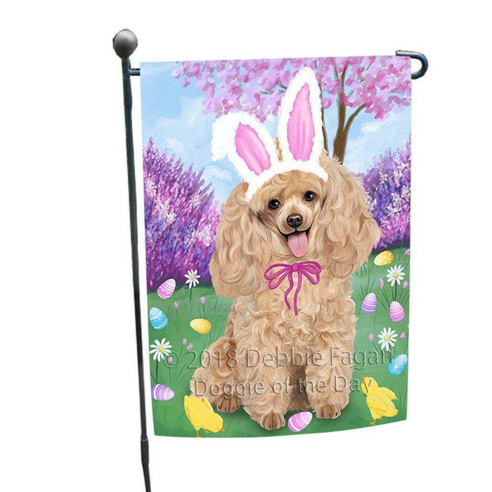 Poodle Dog Easter Holiday Garden Flag GFLG49263