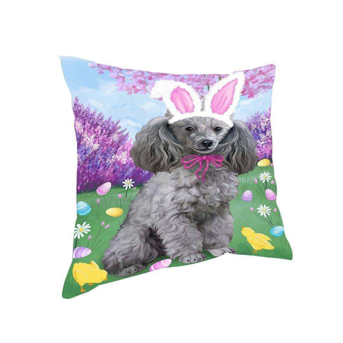 Poodle Dog Easter Holiday Pillow PIL53264