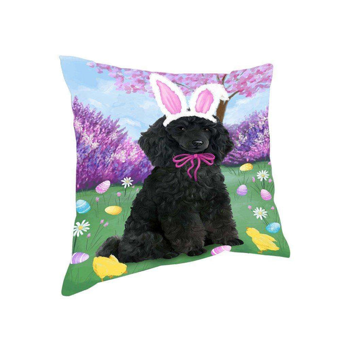 Poodle Dog Easter Holiday Pillow PIL53276