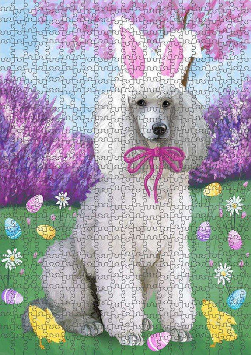 Poodle Dog Easter Holiday Puzzle with Photo Tin PUZL51594