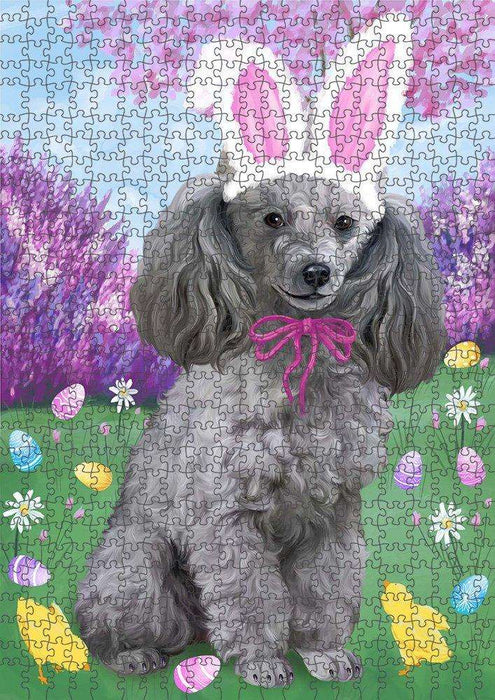 Poodle Dog Easter Holiday Puzzle with Photo Tin PUZL51600