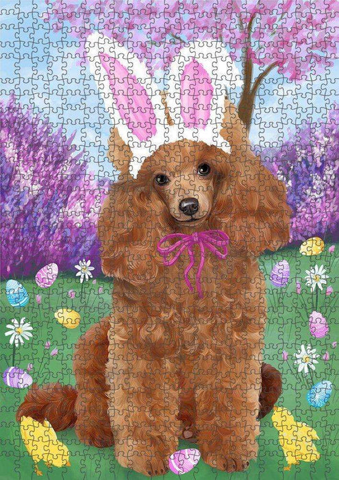 Poodle Dog Easter Holiday Puzzle with Photo Tin PUZL51603