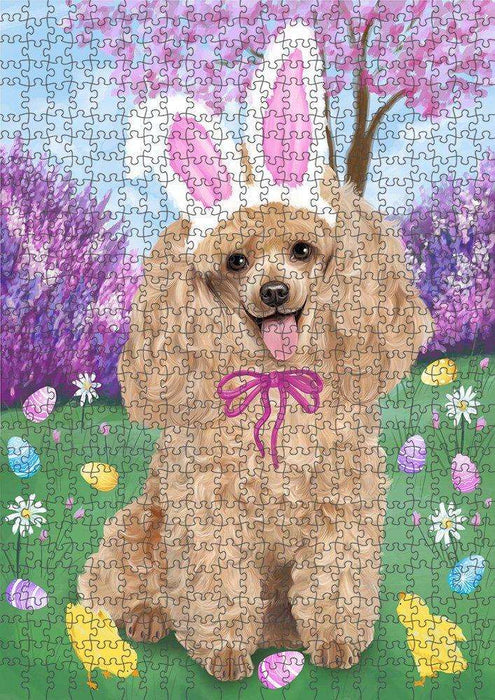 Poodle Dog Easter Holiday Puzzle with Photo Tin PUZL51606