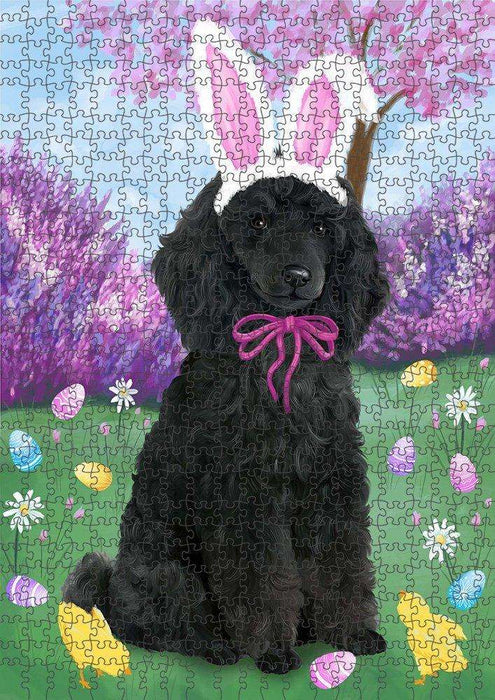 Poodle Dog Easter Holiday Puzzle with Photo Tin PUZL51609