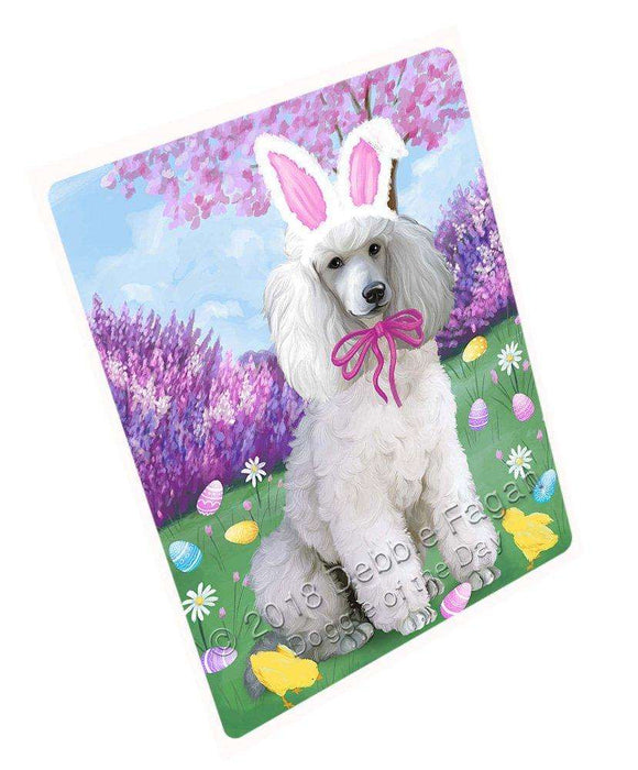 Poodle Dog Easter Holiday Tempered Cutting Board C51918