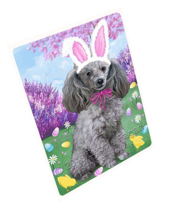 Poodle Dog Easter Holiday Tempered Cutting Board C51924