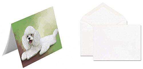 Poodle Dog Handmade Artwork Assorted Pets Greeting Cards and Note Cards with Envelopes for All Occasions and Holiday Seasons GCD48162