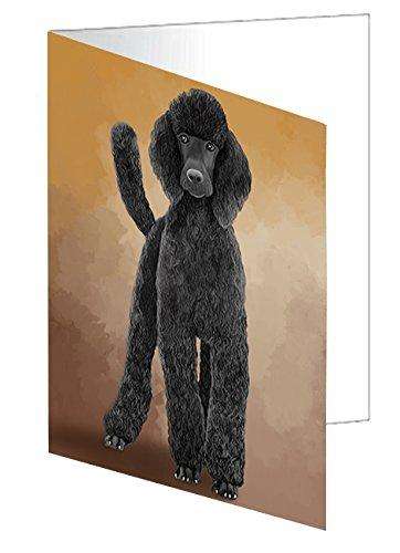 Poodle Dog Handmade Artwork Assorted Pets Greeting Cards and Note Cards with Envelopes for All Occasions and Holiday Seasons GCD48180