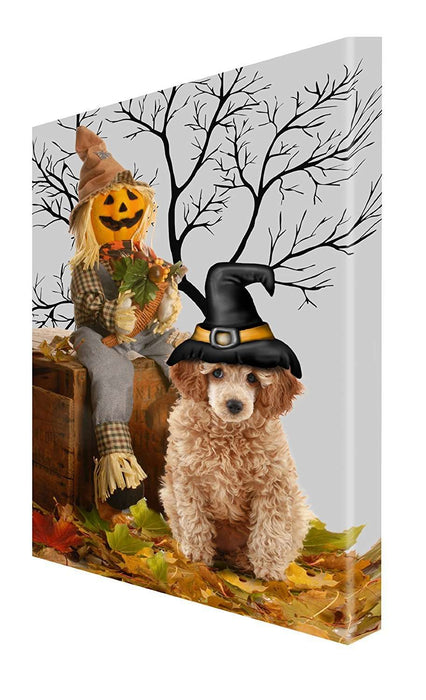 Poodle Dog Halloween Canvas 18 x 24