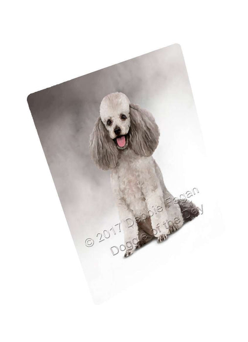 Poodle Dog Large Refrigerator / Dishwasher Magnet D048