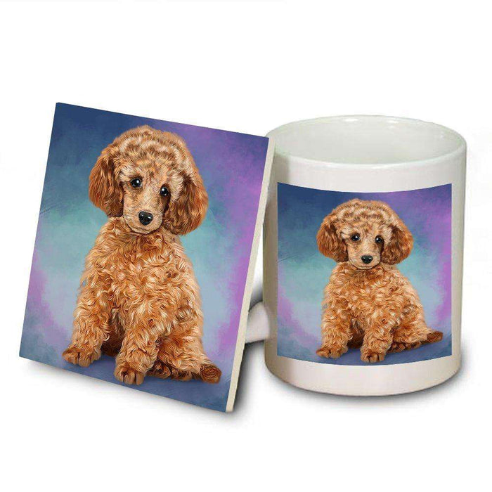 Poodle Dog Mug and Coaster Set MUC48046