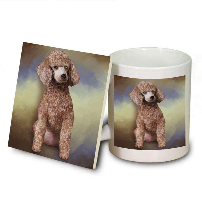 Poodle Dog Mug and Coaster Set MUC48049