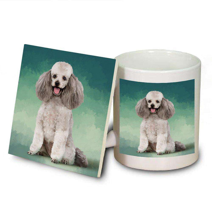 Poodle Dog Mug and Coaster Set