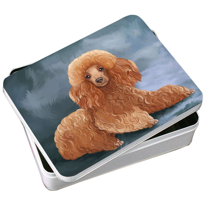 Poodle Dog Photo Storage Tin