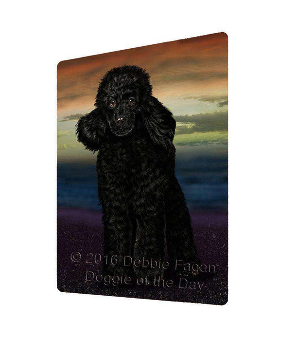 Poodle Dog Tempered Cutting Board