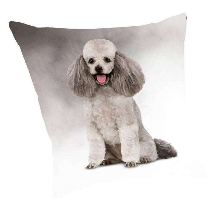 Poodle Dog Throw Pillow D045