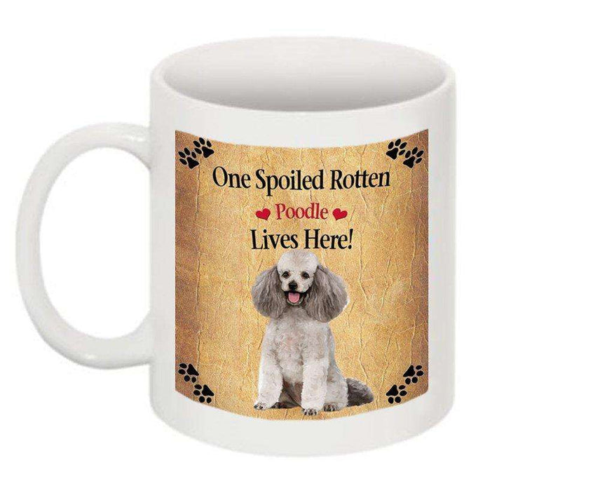 Poodle Grey Spoiled Rotten Dog Mug